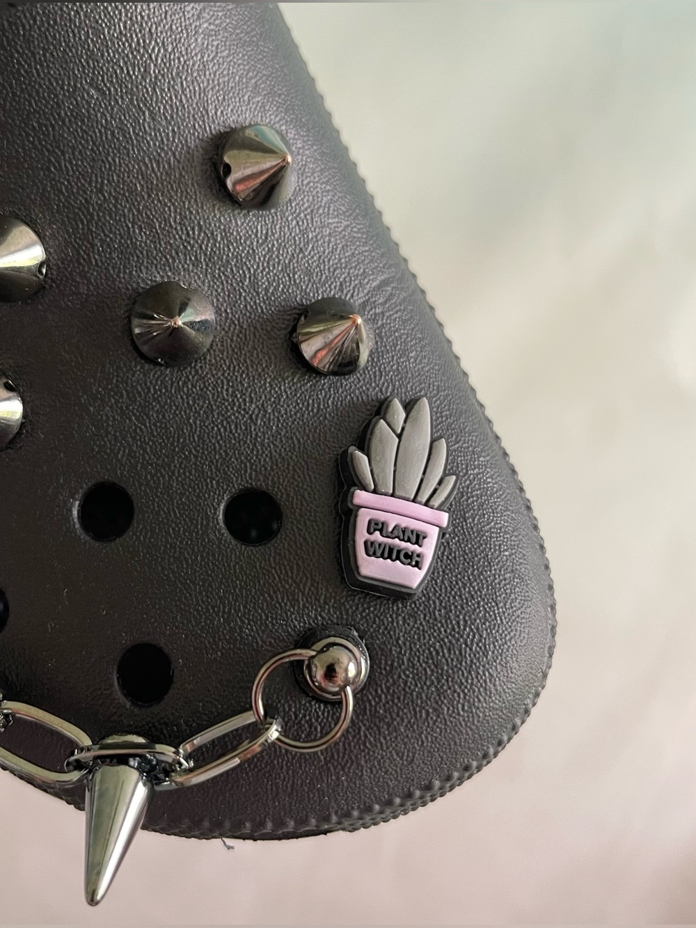Lavender Plant Witch Croc Jibbitz Charm